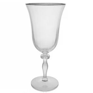 Like new set of 4 Gorham Crystal platinum band iced tea or water Goblet Glasses